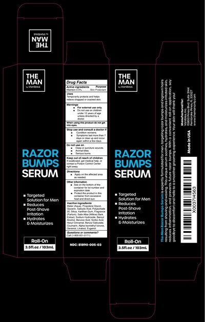 Razor Bumps Box (Fd 04418 The Man By Vanibiss Razor Bumps Serum Roll On Box 81890 005 03)